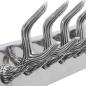 Preview: Garderobenleisten 4 Stk. Silbern Aluminium