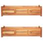 Preview: ARDEBO.de - Garten-Hochbeete 2 Stk. Akazienholz 100x30x25 cm