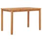 Preview: 5-teiliges Garten-Ess-Set 120 x 70 cm Massivholz Teak