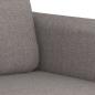 Preview: 3-tlg. Sofagarnitur mit Kissen Taupe Stoff