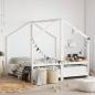 Preview: ARDEBO.de - Kinderbett Wei? 2x(80x160) cm Massivholz Kiefer