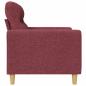 Preview: 3-Sitzer-Sofa Weinrot 180 cm Stoff