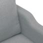 Preview: 2-Sitzer-Sofa Hellgrau 120 cm Stoff