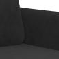 Preview: 3-Sitzer-Sofa Schwarz 180 cm Samt