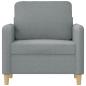Preview: Sessel Hellgrau 60 cm Stoff