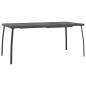 Preview: Gartentisch Anthrazit 165x80x72 cm Stahlgitter