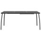 Preview: Gartentisch Anthrazit 165x80x72 cm Stahlgitter