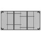 Preview: Gartentisch Anthrazit 165x80x72 cm Stahlgitter