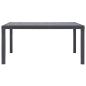 Preview: Gartentisch Braun 150x90x72 cm Kunststoff Rattan-Optik