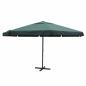 Preview: ARDEBO.de - Sonnenschirm Grün Aluminium 500 cm