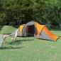 Preview: ARDEBO.de - Campingzelt 6 Personen Grau und Orange