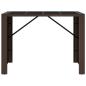 Preview: Bartisch mit Glasplatte Braun 145x80x110 cm Poly Rattan