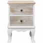 Preview: Nachttisch 35x30x50 cm Paulownia Holz
