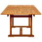 Preview: Garten-Esstisch (160-240)x100x75 cm Massivholz Akazie