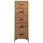 Preview: Kommode 42x35x110 cm Massivholz Kiefer