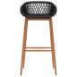 Preview: Barhocker 2 Stk. Schwarz
