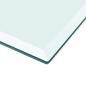 Preview: Tischplatte aus gehärtetem Glas rechteckig 1000x620 mm