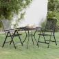 Preview: ARDEBO.de - 3-tlg. Garten-Essgruppe Streckmetall Anthrazit