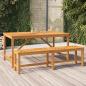 Preview: ARDEBO.de - Gartenbank 150 cm Massivholz Akazie