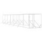 Preview: Outdoor-Hundezwinger Silbern 2x14x2 m Verzinkter Stahl