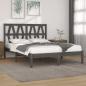 Preview: ARDEBO.de - Massivholzbett Grau Kiefer 200x200 cm