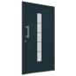 Preview: Haustür Aluminium und PVC Anthrazit 100x210 cm