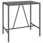 Preview: 7-tlg. Gartenbar-Set Grau Poly Rattan
