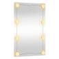 Preview: Wandspiegel mit LED-Leuchten 40x60 cm Glas Rechteckig