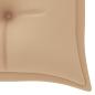 Preview: Stapelbare Gartenbank mit Auflage 159 cm Massivholz Teak