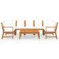 Preview: 9-tlg. Garten-Lounge-Set mit Auflagen Creme Massivholz Akazie