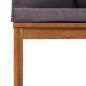 Preview: 4-Sitzer-Gartensofa mit Kissen Massivholz Akazie