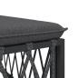 Preview: 4-tlg. Garten-Lounge-Set mit Kissen Anthrazit Stahl