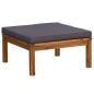 Preview: 6-tlg. Garten-Lounge-Set mit Auflage Massivholz Akazie