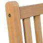 Preview: Gartenstühle 6 Stk. mit Cremeweißen Kissen Massivholz Teak