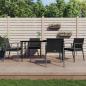Preview: ARDEBO.de - 5-tlg. Garten-Essgruppe mit Kissen Poly Rattan und Stahl