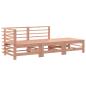 Preview: 3-tlg. Garten-Lounge-Set mit Kissen Massivholz Douglasie