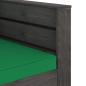Preview: 2-tlg. Garten-Lounge-Set mit Kissen Grau Imprägniertes Holz