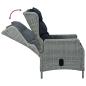 Preview: 5-tlg. Garten-Essgruppe Hellgrau Poly Rattan