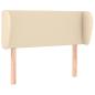 Preview: Kopfteil mit Ohren Creme 103x23x78/88 cm Stoff