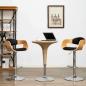 Preview: ARDEBO.de - Barhocker 2 Stk. Schwarz Bugholz und Kunstleder