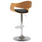 Preview: Barhocker 2 Stk. Schwarz Bugholz und Kunstleder