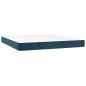 Preview: Boxspringbett mit Matratze Dunkelblau 200x200 cm Samt