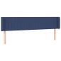 Preview: Kopfteil mit Ohren Blau 183x16x78/88 cm Stoff