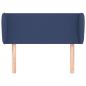 Preview: Kopfteil mit Ohren Blau 93x23x78/88 cm Stoff
