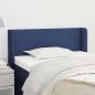 Preview: ARDEBO.de - Kopfteil mit Ohren Blau 93x16x78/88 cm Stoff