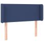 Preview: Kopfteil mit Ohren Blau 93x16x78/88 cm Stoff