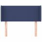 Preview: Kopfteil mit Ohren Blau 93x16x78/88 cm Stoff
