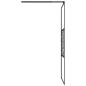 Preview: Duschwand für Walk-In Dusche 90x195 cm ESG Steindesign Schwarz