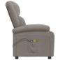 Preview: Massagesessel Elektrisch Taupe Stoff