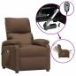 Preview: Massagesessel Elektrisch Braun Stoff